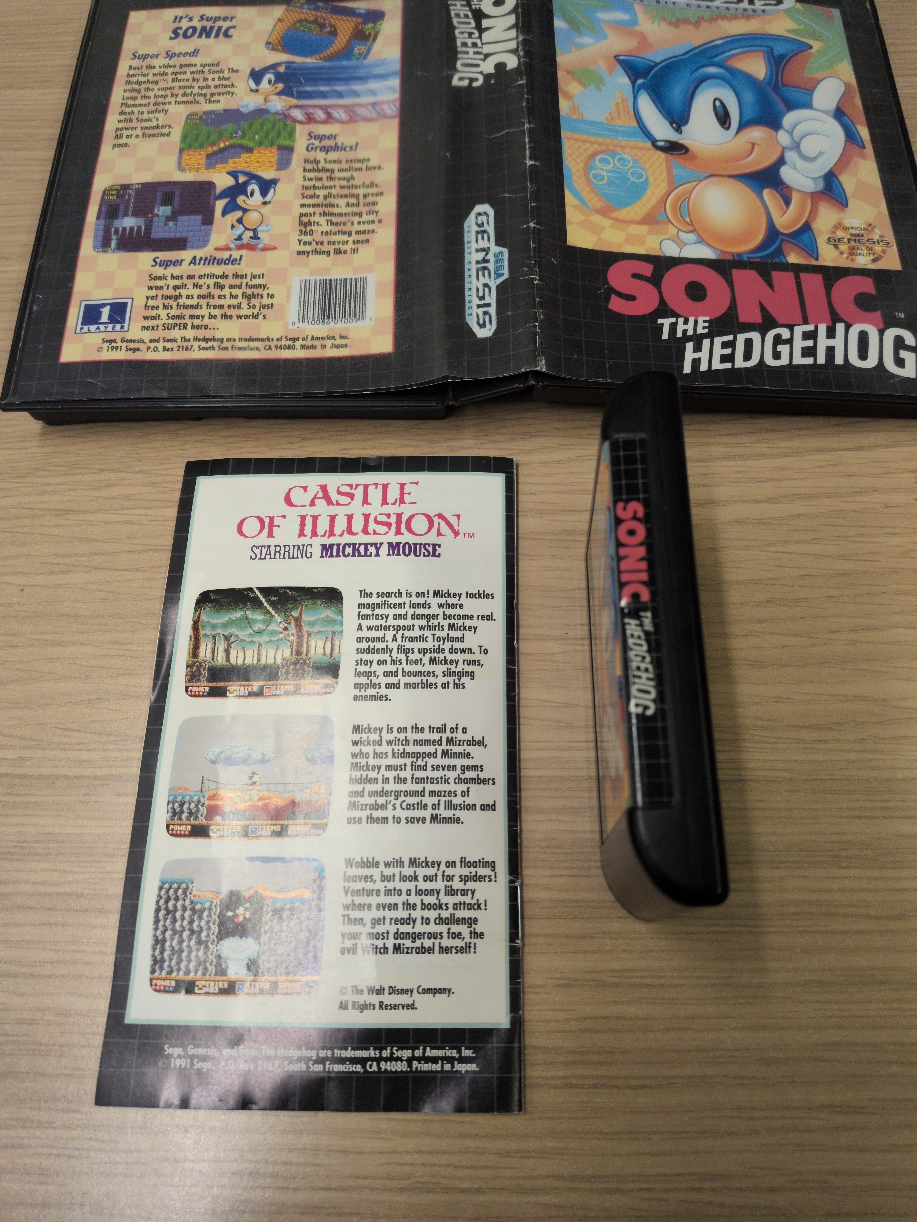 Sonic The Hedgehog Sega Genesis game Sonic The Hedgehog Sega Genesis game